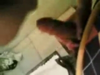 Казахская дрочит и получает сперму на лицо